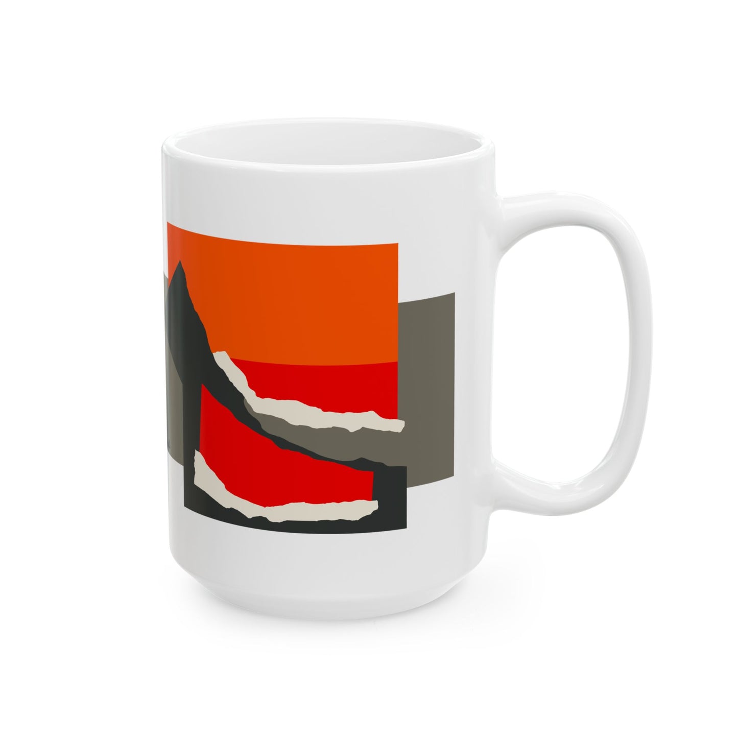 Tipped Form Ceramic Mug