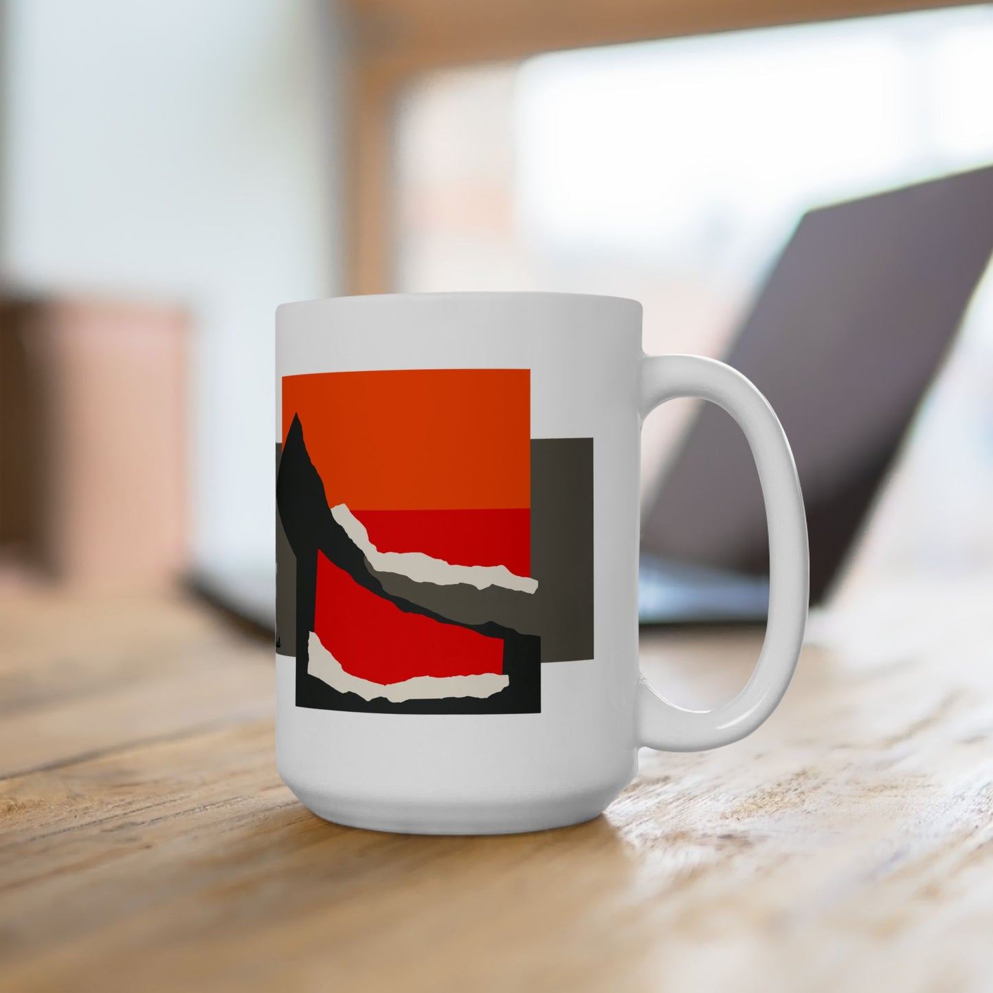 Tipped Form Ceramic Mug