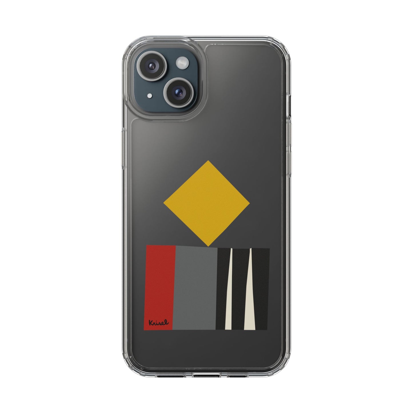 Square Dance Clear Phone Case