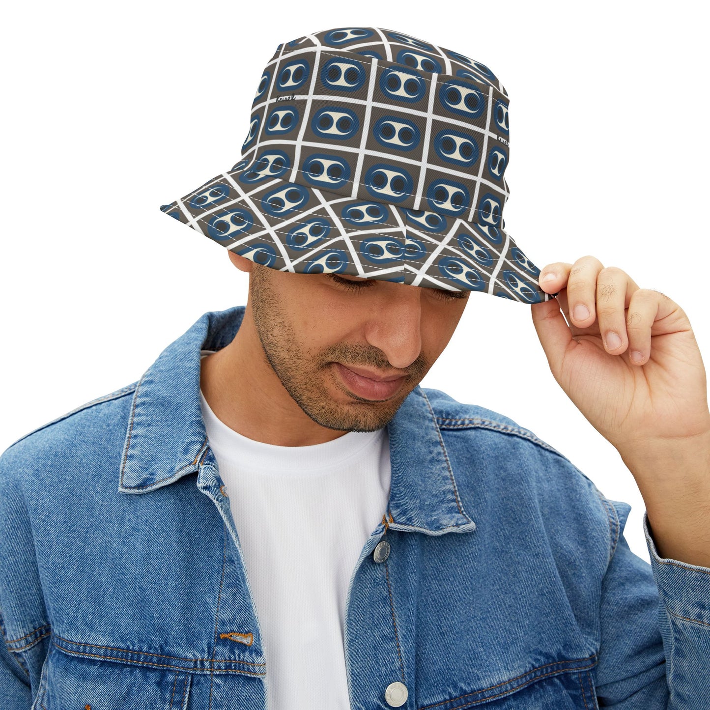 Blue Circles Bucket Hat