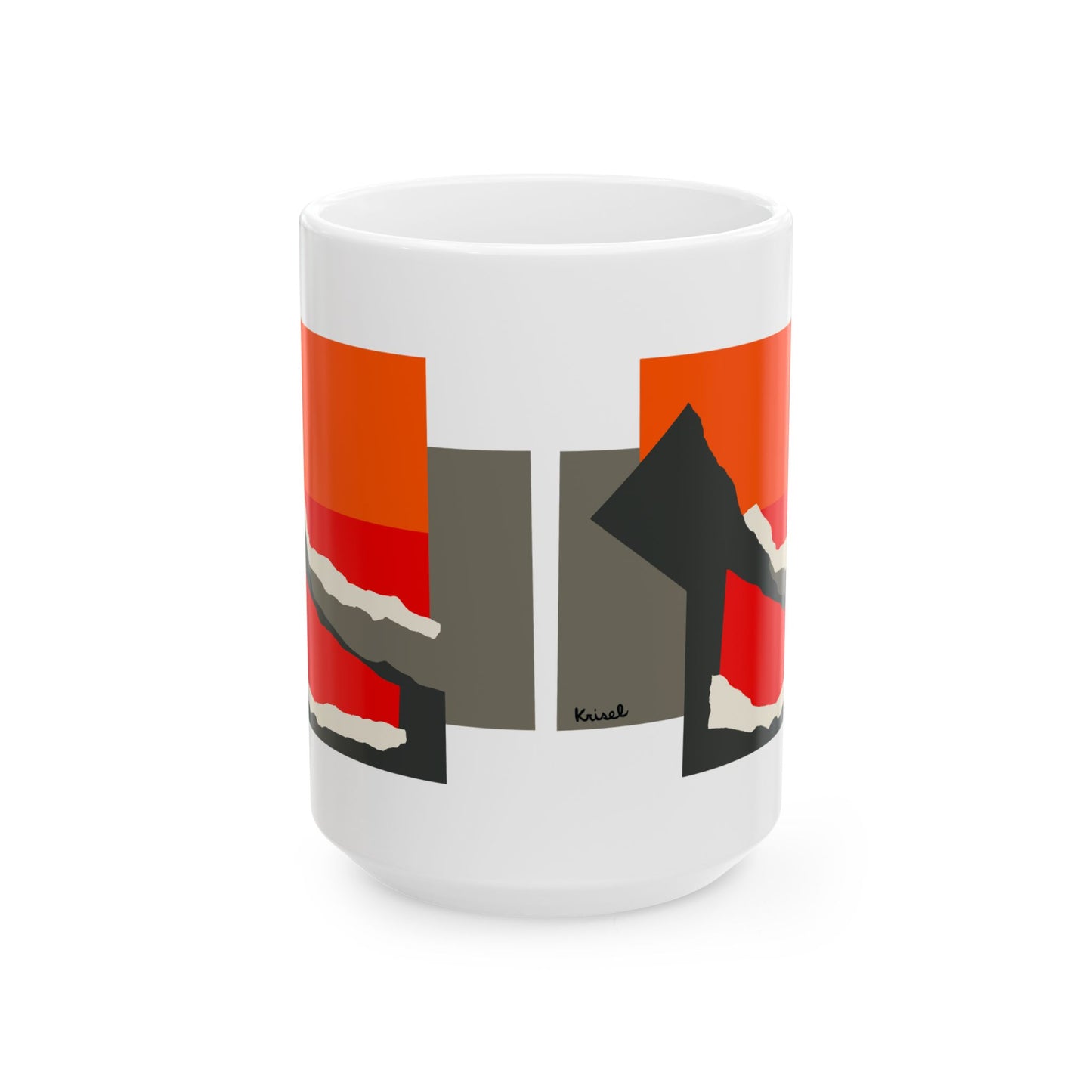 Tipped Form Ceramic Mug
