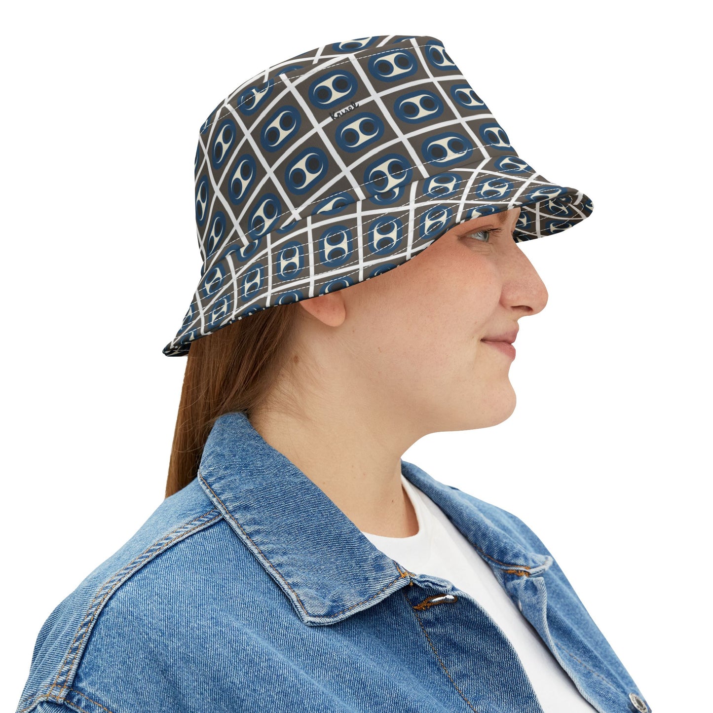 Blue Circles Bucket Hat