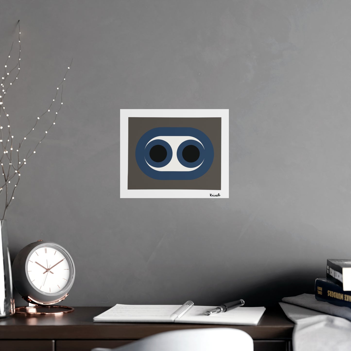 Blue Circles Art Print