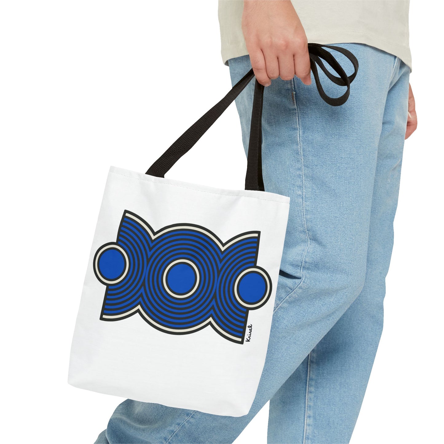 Trio Ripple Blue Tote Bag