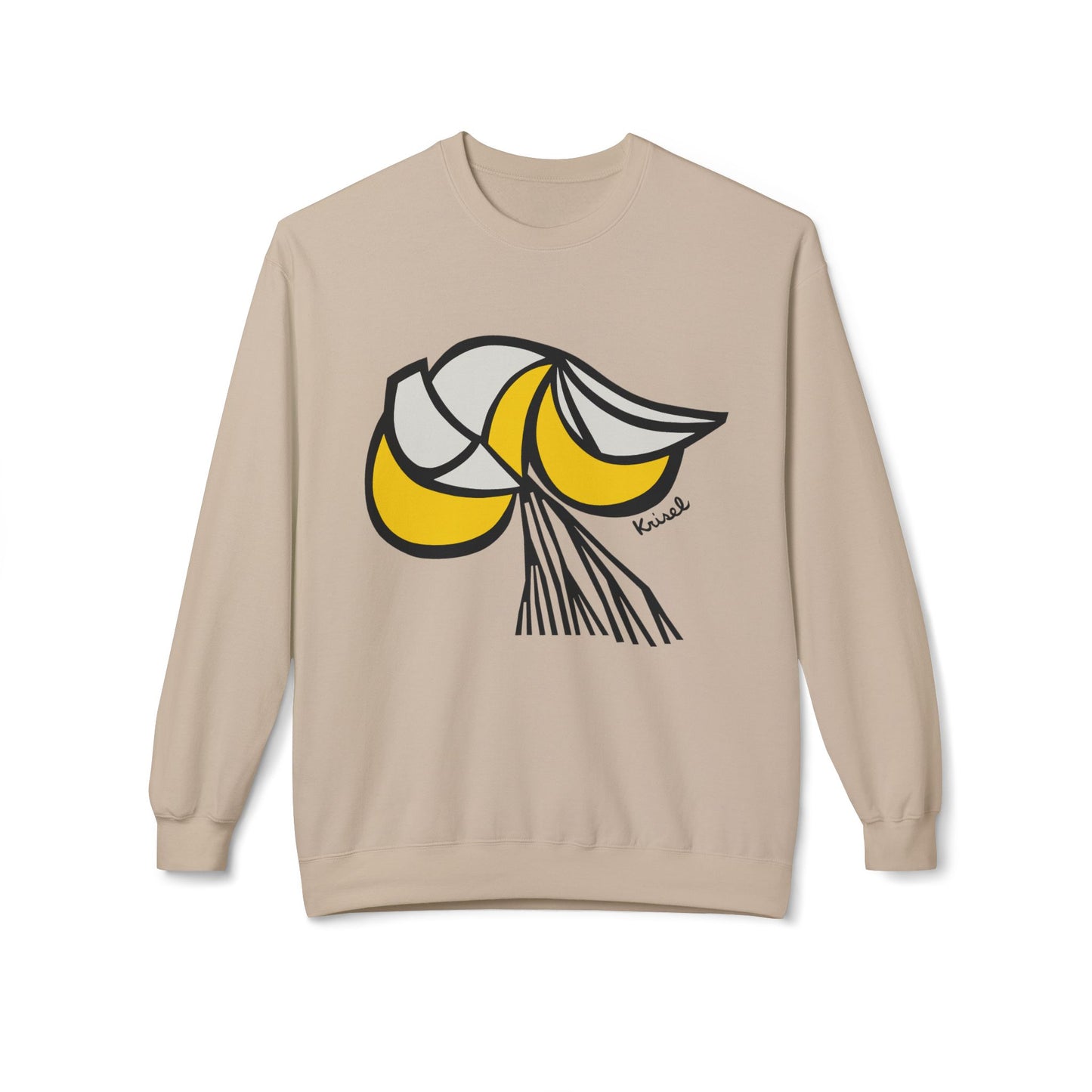 Yellow Crescents Unisex Sweatshirt