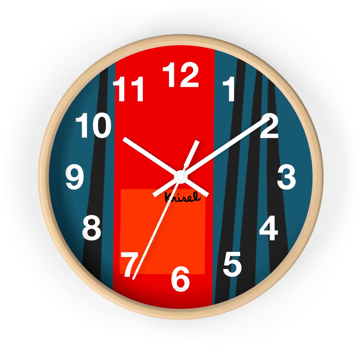 R/B Compass Form Wall Clock