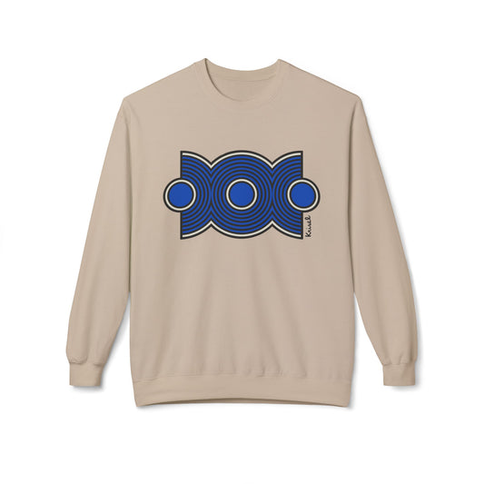 Trio Ripple Blue Unisex Sweatshirt