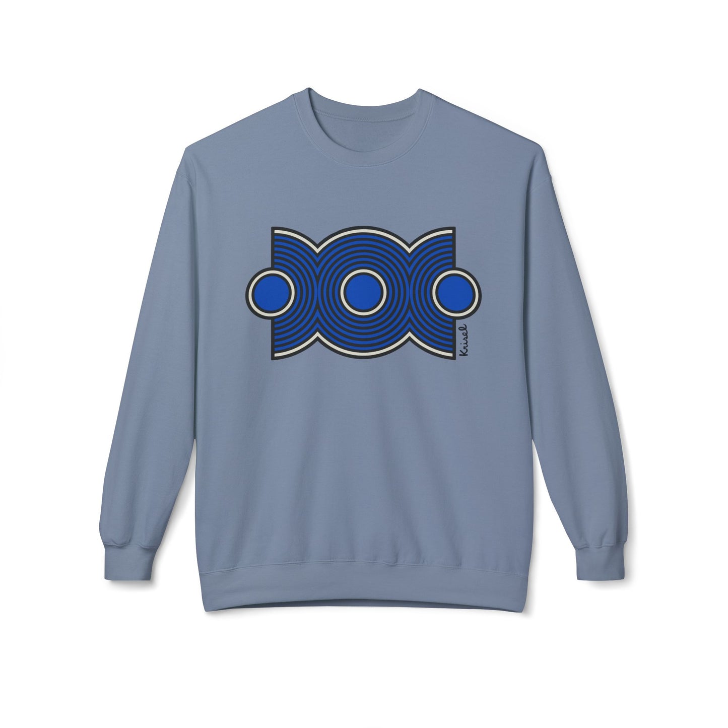 Trio Ripple Blue Unisex Sweatshirt