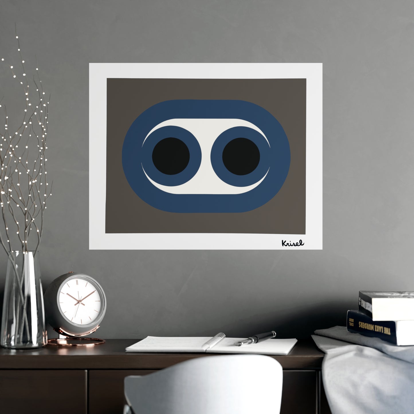 Blue Circles Art Print