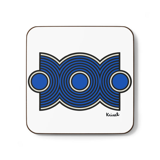 Trio Ripple Blue Coaster