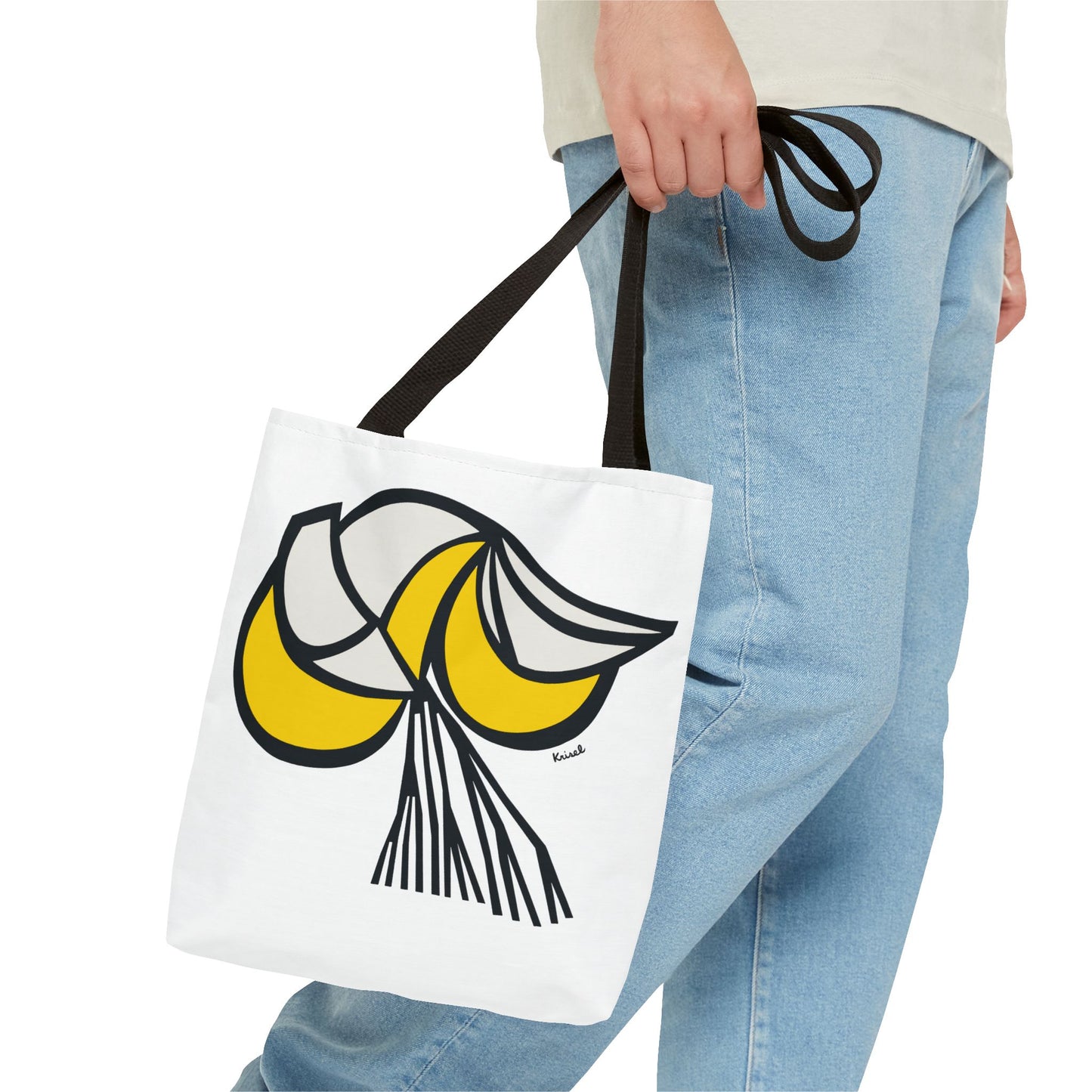 Yellow Crescents Tote Bag