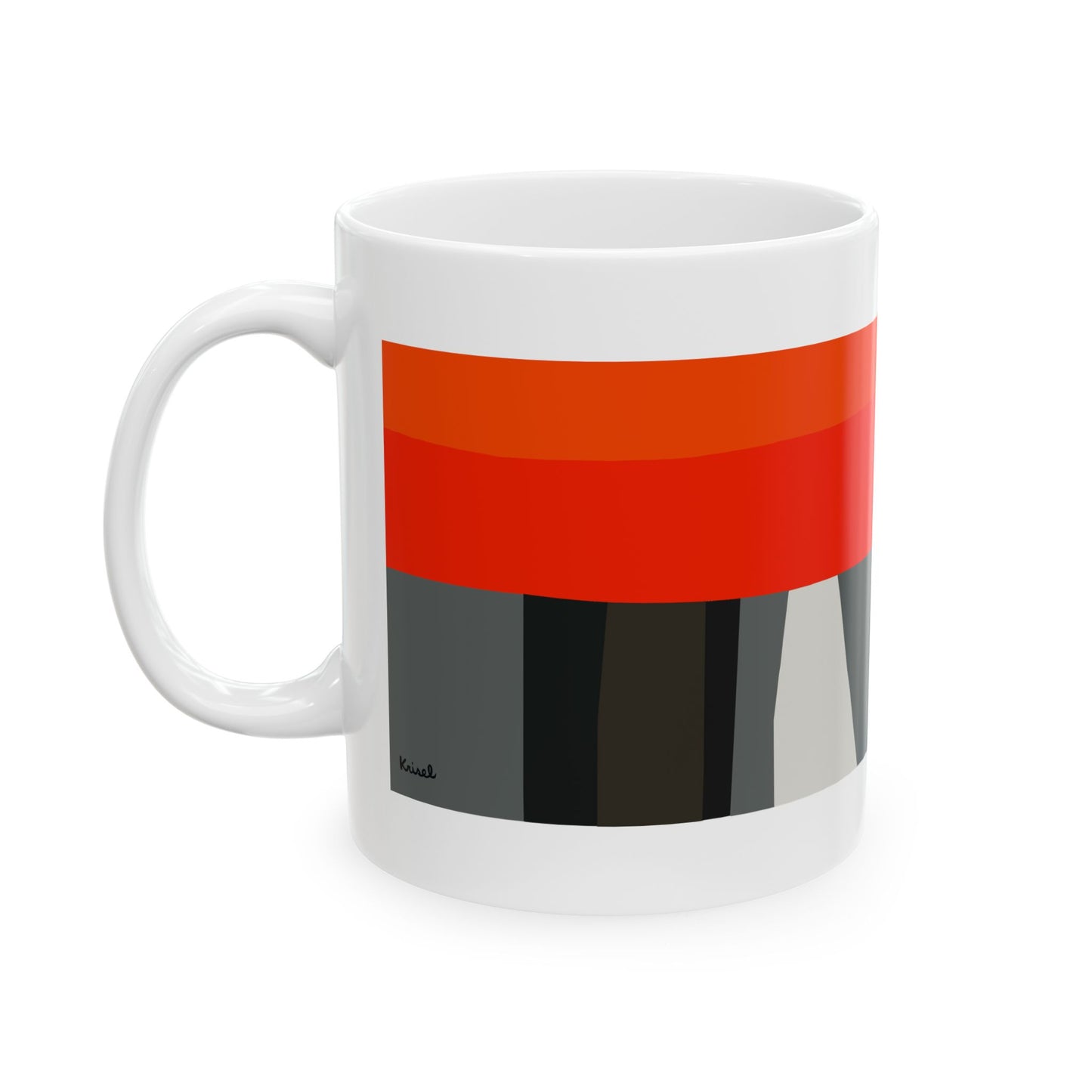 Two Horizontals Ceramic Mug