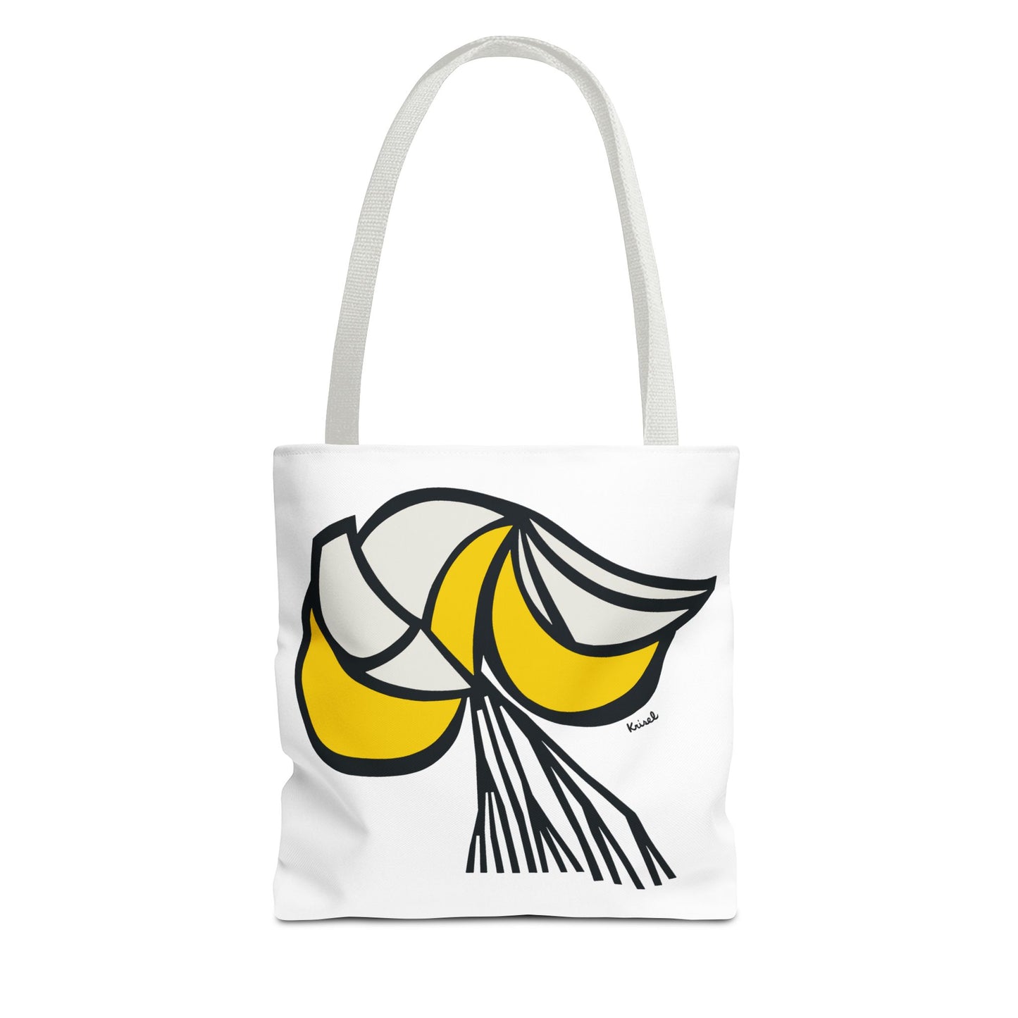 Yellow Crescents Tote Bag