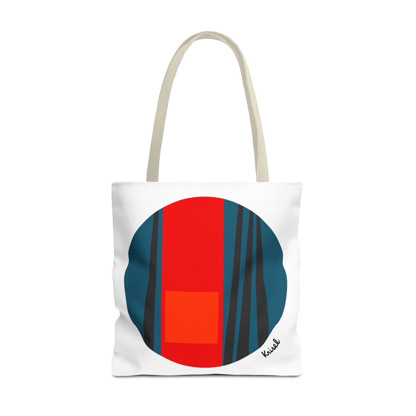 R/B Compass Form Tote Bag