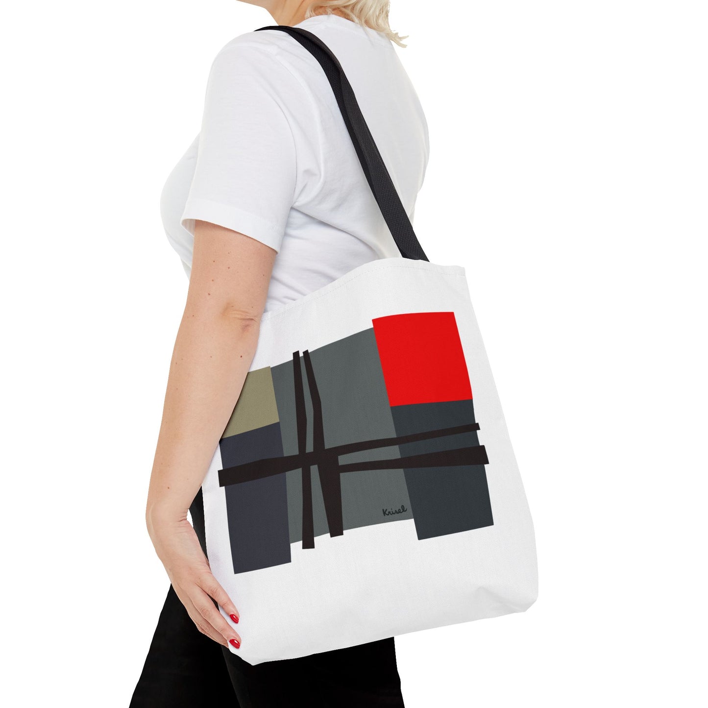 Lines & Squares Tote Bag