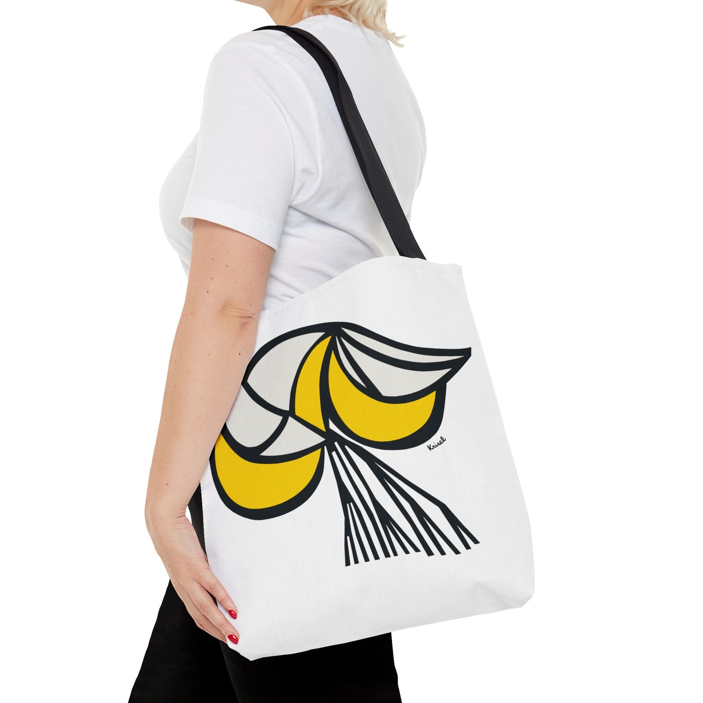 Yellow Crescents Tote Bag