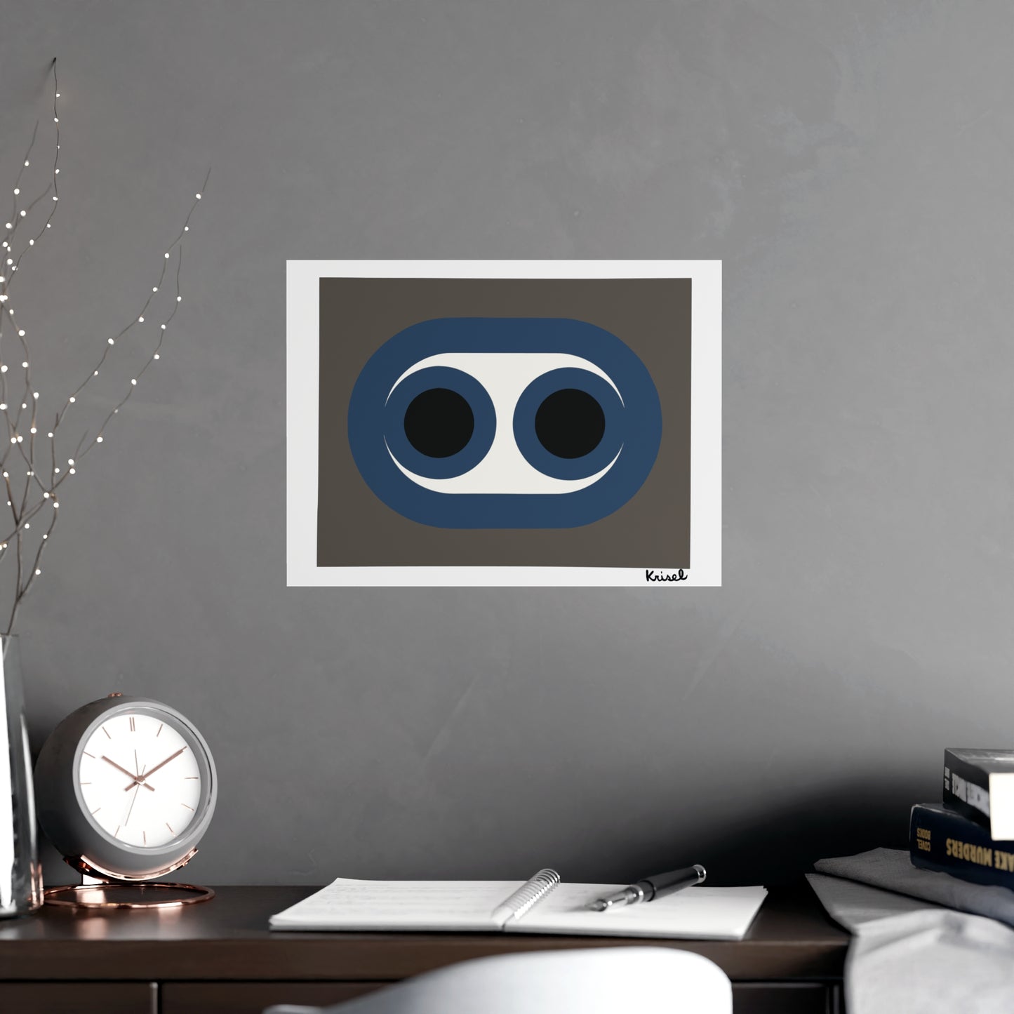 Blue Circles Art Print