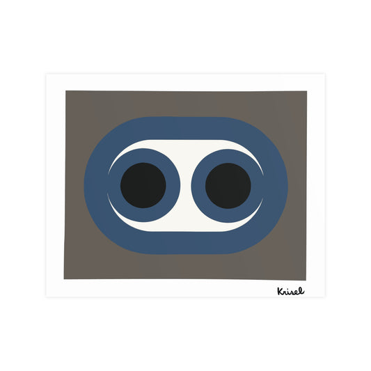 Blue Circles Art Print