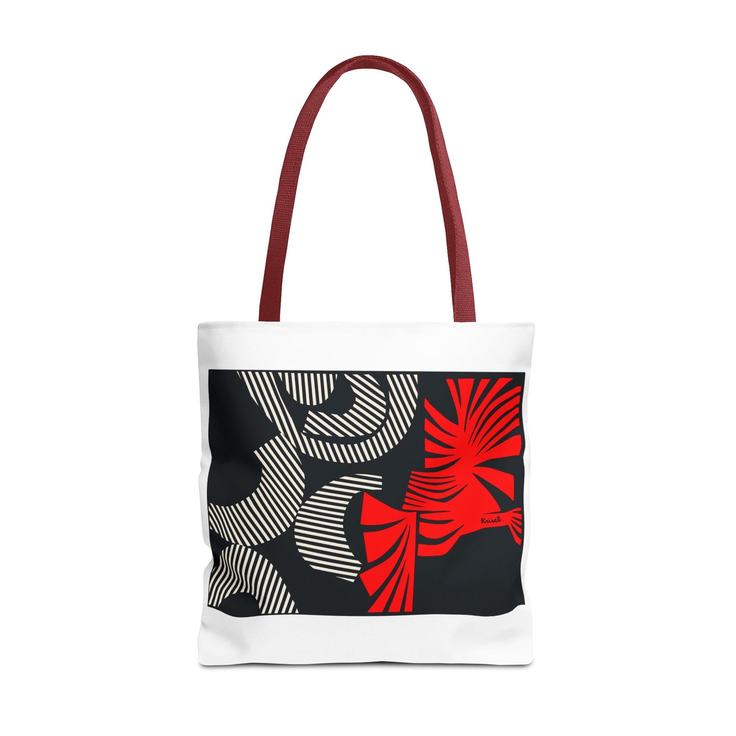 Red Flurry Tote Bag