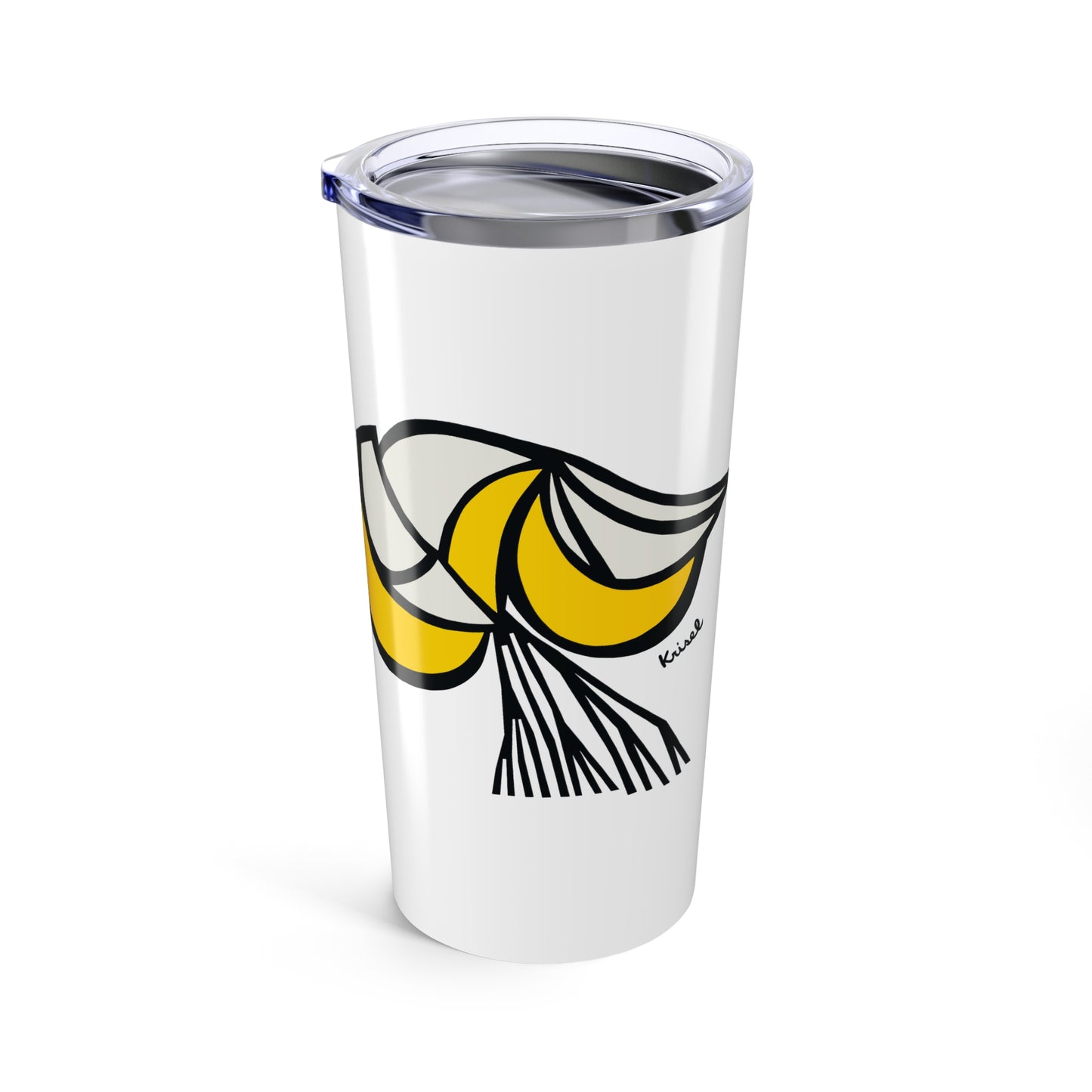 Yellow Crescents Tumbler