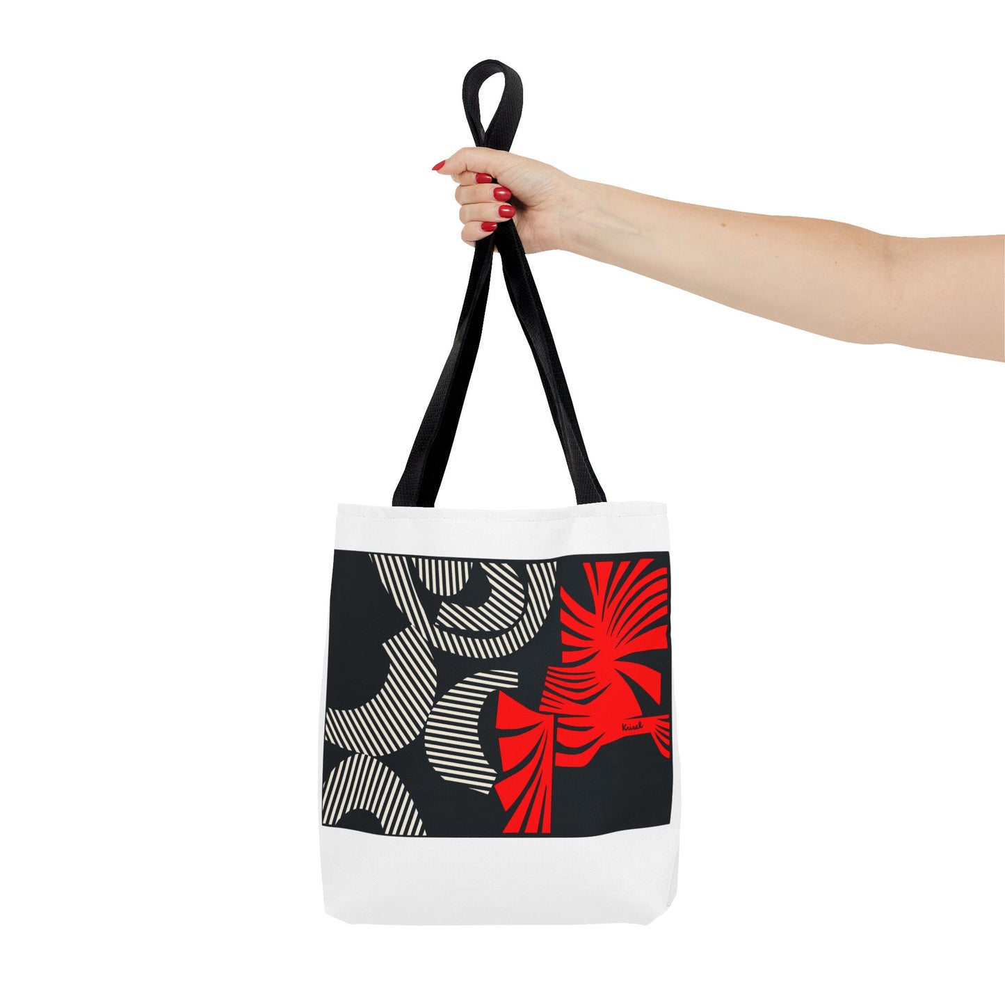 Red Flurry Tote Bag