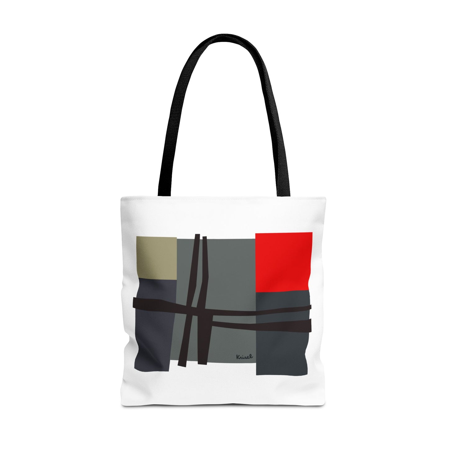 Lines & Squares Tote Bag