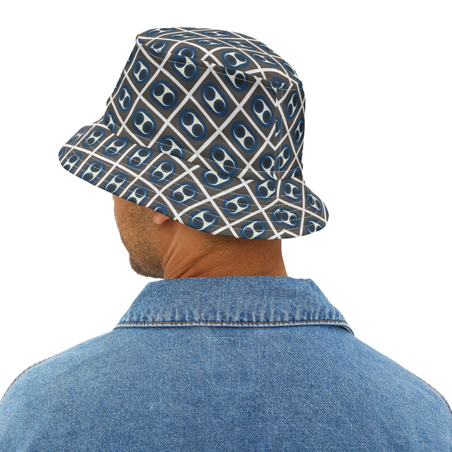 Blue Circles Bucket Hat