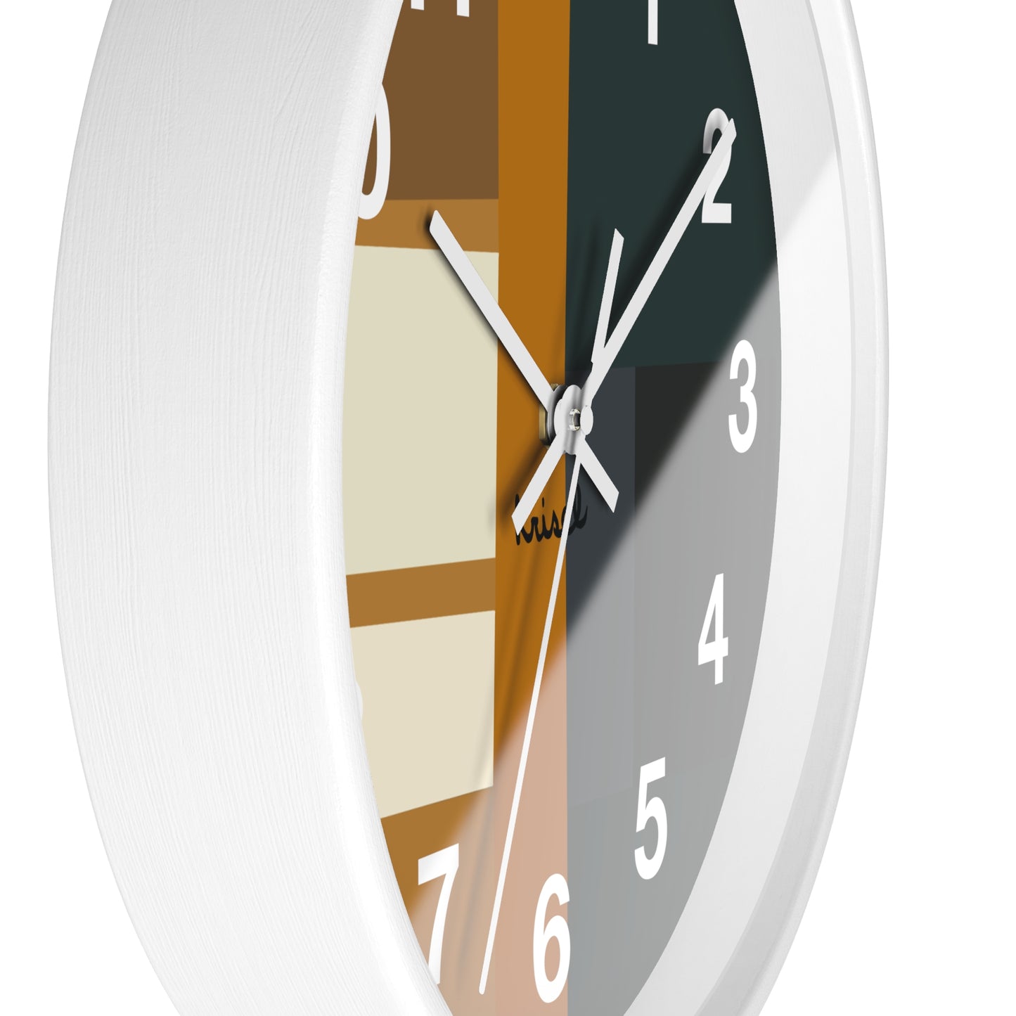 Dark & Light Forms Wall Clock