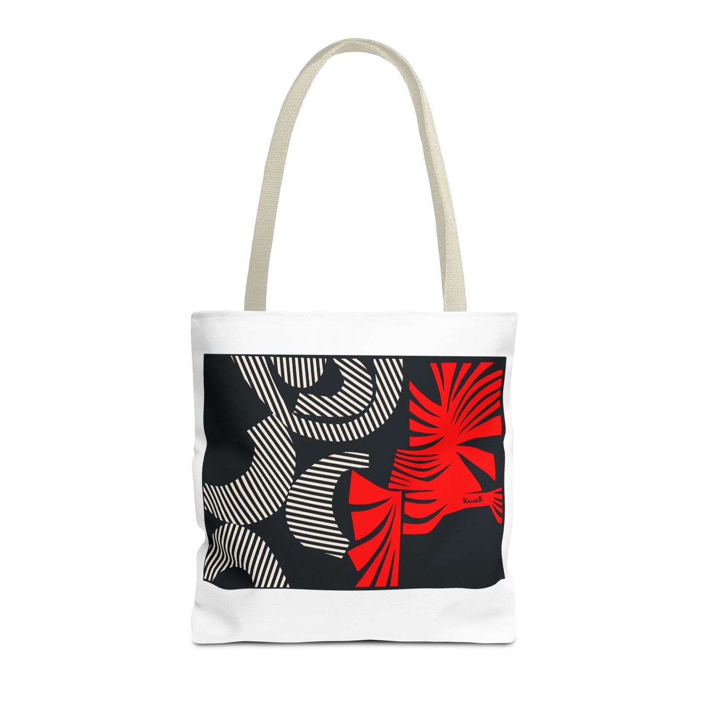 Red Flurry Tote Bag