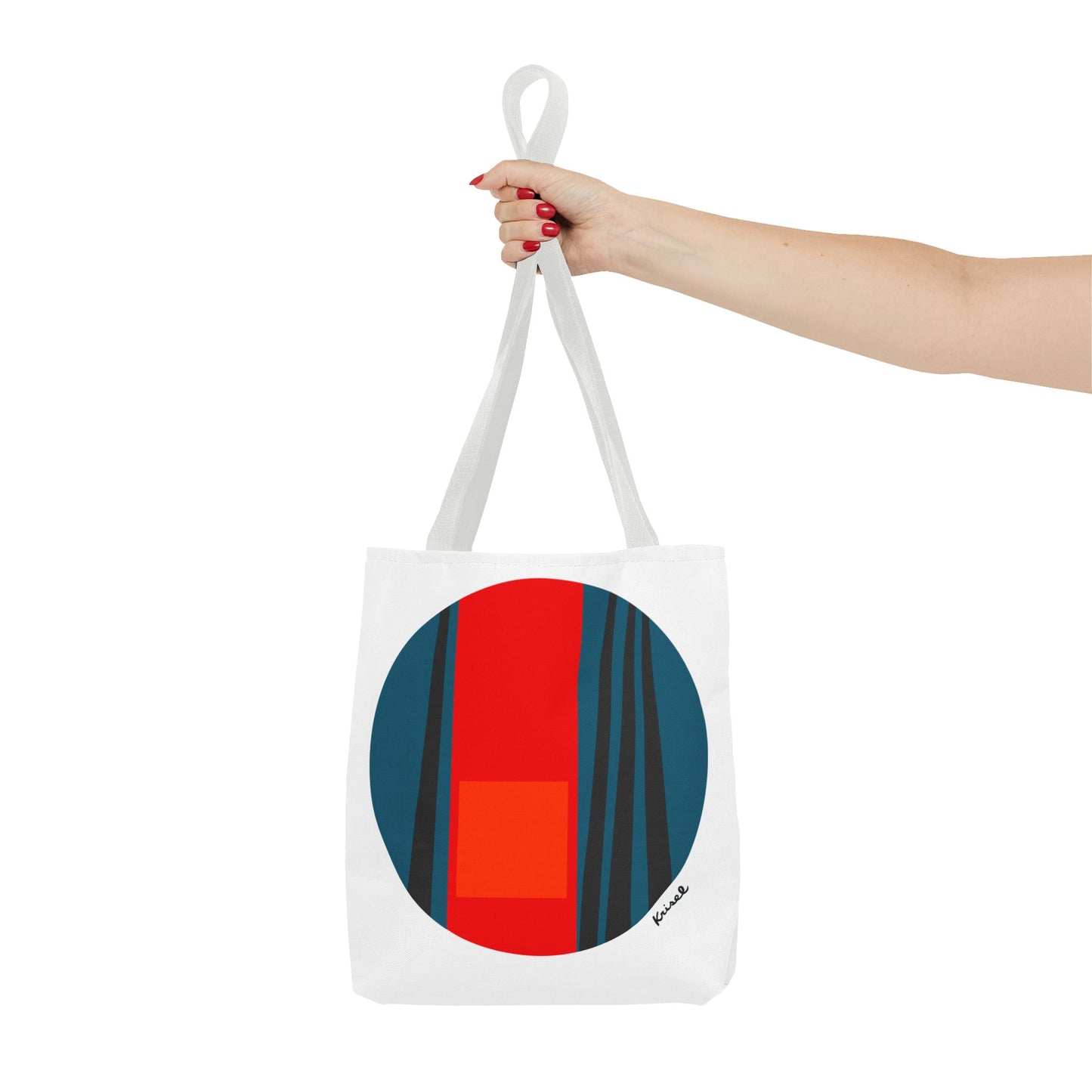 R/B Compass Form Tote Bag