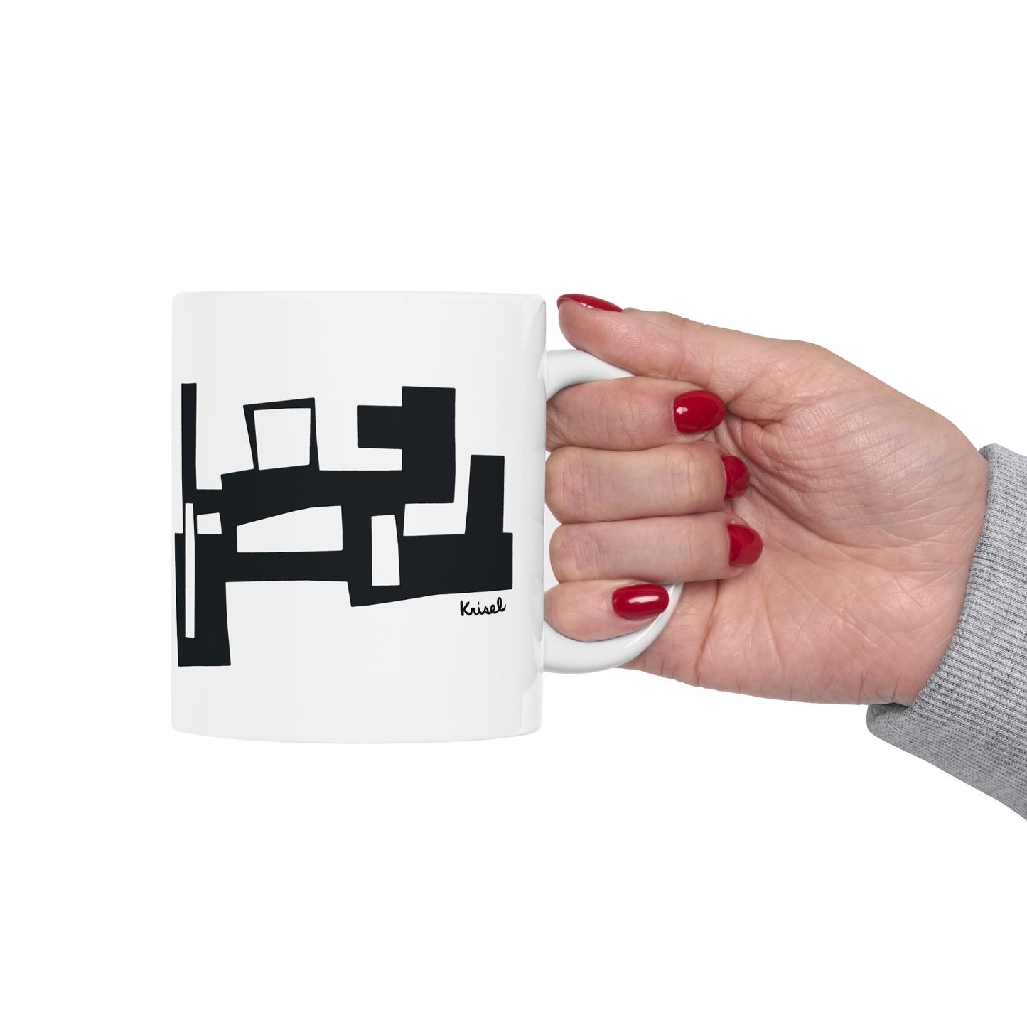 Running Form Ceramic Mug